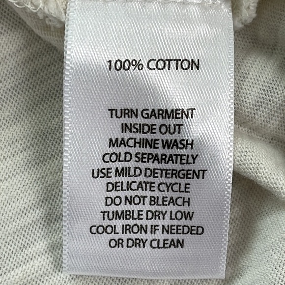 Beach Lunch Lounge Cotton Knit White Embroidered Boho Long Sleeve Top Sz M - Picture 7 of 7